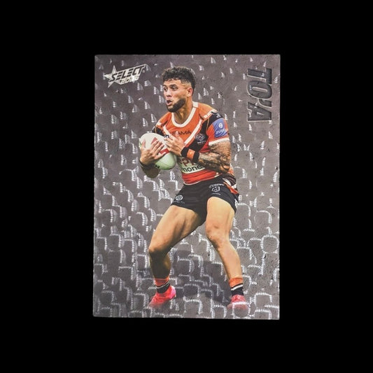 Starford To'a 2026 Select League Heroes Etched E152 Wests Tigers trading card numbered 179 of 185