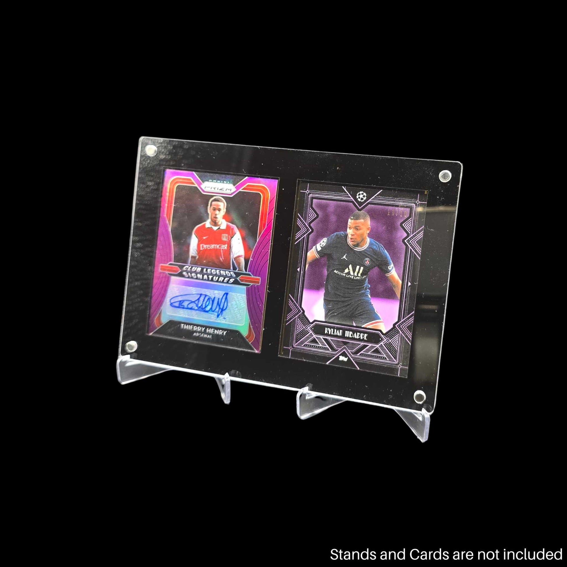 2-Card Holder Card Shield for displaying and protecting up to 130pt thick trading cards in a clear, durable display