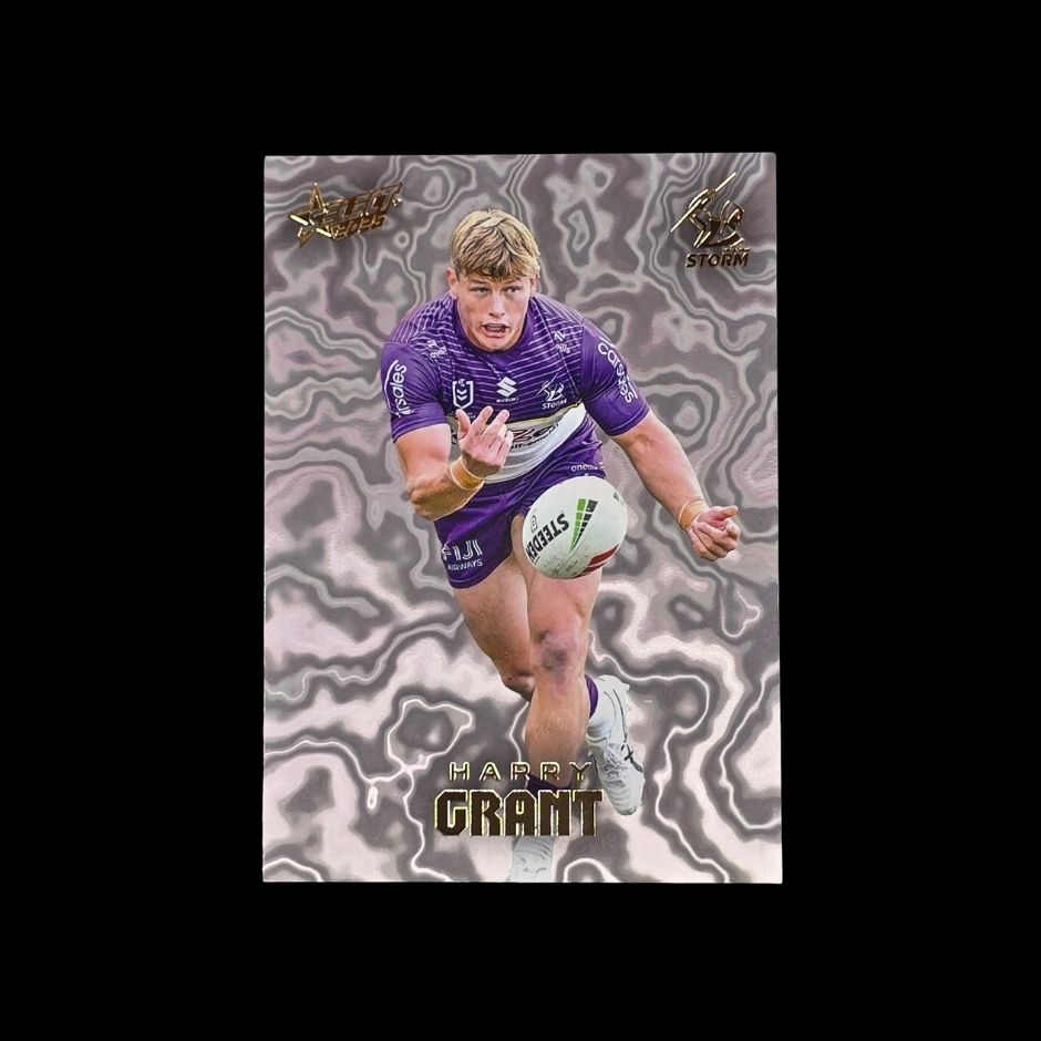 Harry Grant 2026 Select League Heroes Sterling Mercury MS45 Melbourne Storm trading card numbered 07 of 95