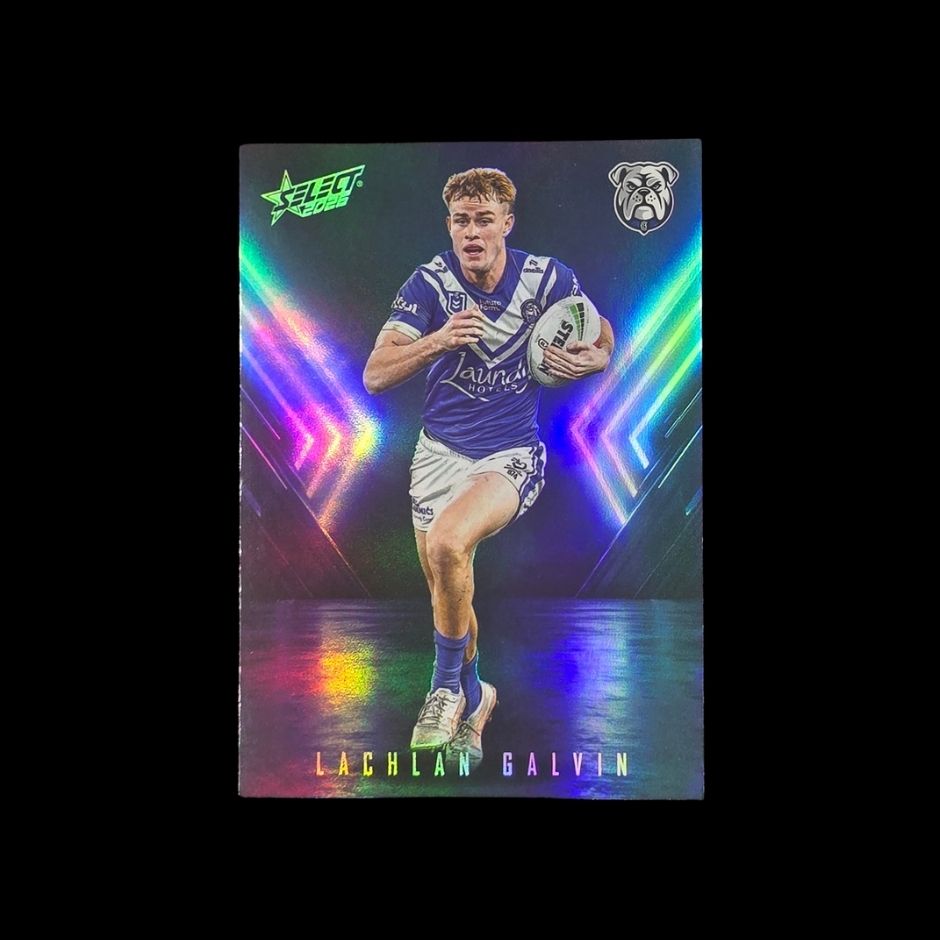 Lachlan Galvin 2026 Select League Heroes Playmaker PM13 Canterbury-Bankstown Bulldogs trading card numbered 068 of 110