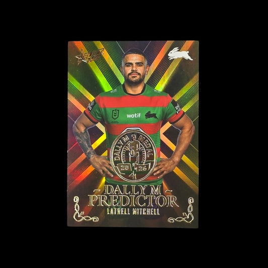 Latrell Mitchell 2026 Select League Heroes Dally M Predictor DPG61 South Sydney Rabbitohs trading card numbered 169 of 270