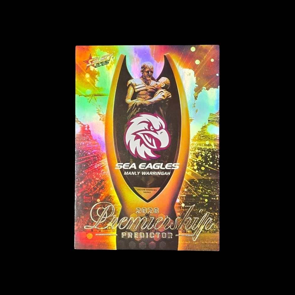 Manly Warringah Sea Eagles 2026 Select League Heroes Premiership Predictor PPG7 trading card numbered 192 of 230