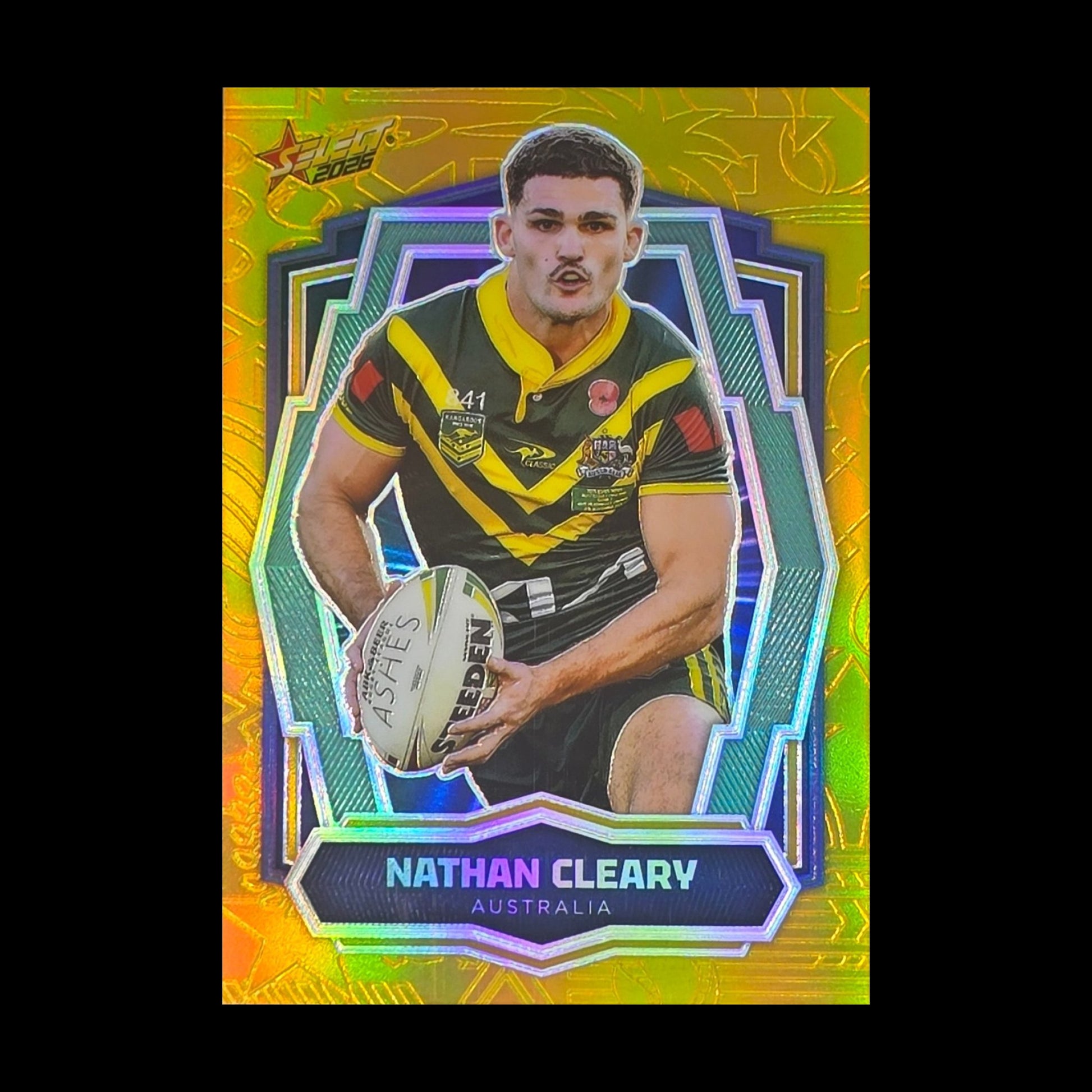 Nathan Cleary 2026 Select Rugby League World Cup Luminous L2 Australia rugby league trading card