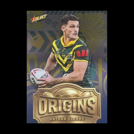 Nathan Cleary 2026 Select Rugby League World Cup Origins O2 Australia rugby league trading card