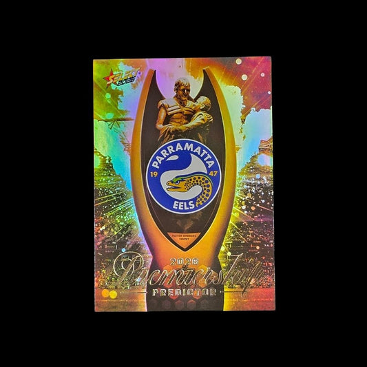 Parramatta Eels 2026 Select League Heroes Premiership Predictor Gold PPG11 trading card numbered 016 of 230