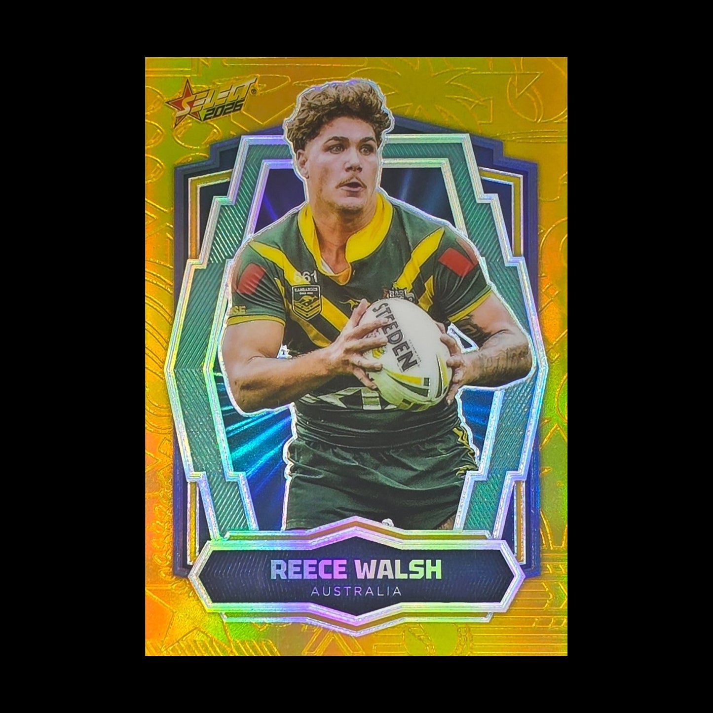 Reece Walsh 2026 Select Rugby League World Cup Luminous L8 Australia rugby league trading card