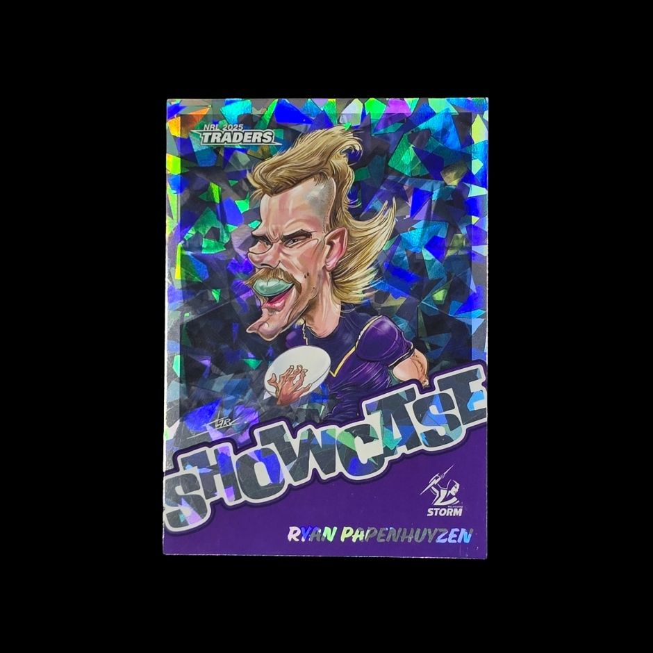 Ryan Papenhuyzen 2025 NRL Traders Showcase ST09/18 Melbourne Storm trading card numbered 68 of 75