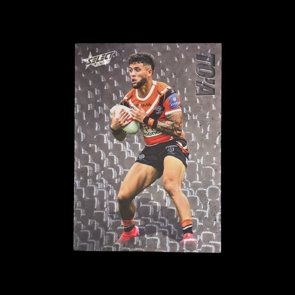 Starford To'a 2026 Select League Heroes Etched E152 Wests Tigers trading card numbered 179 of 185