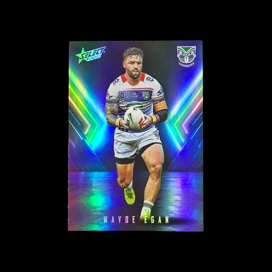 Wayde Egan 2026 Select League Heroes Playmakers PM76 Warriors trading card numbered 097 of 110